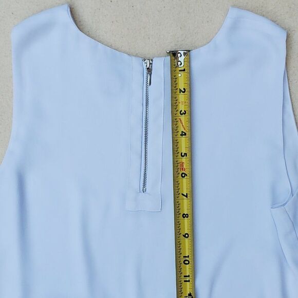 Chico's white sheer sleeveless blouse - Picture 7 of 9